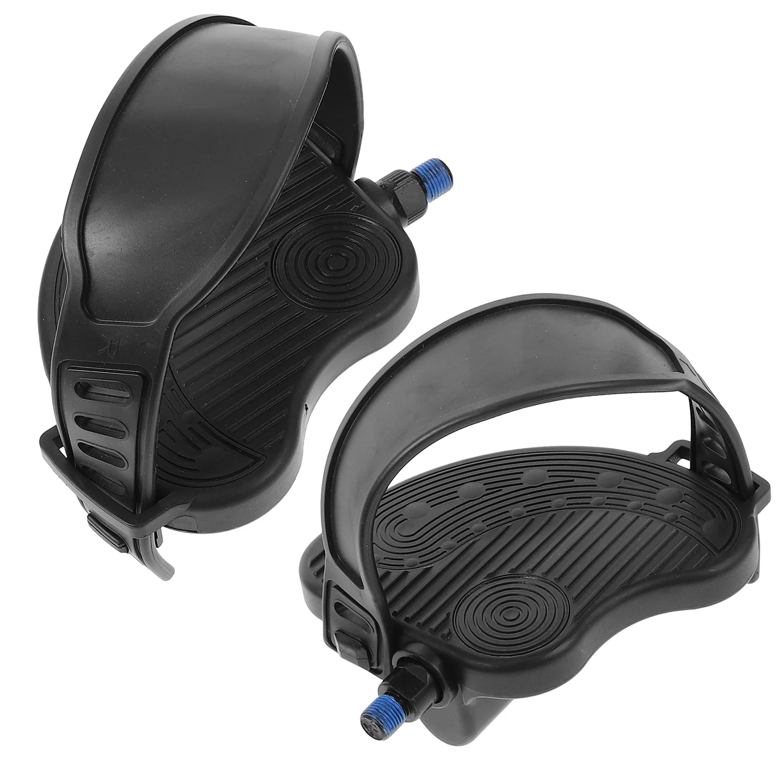 

2 set Indoor Bike Pedals 2 Sets With Straps Fitness Cycling Accessories Non-Slip Exercise Bicycle Pedal Replacements For Home