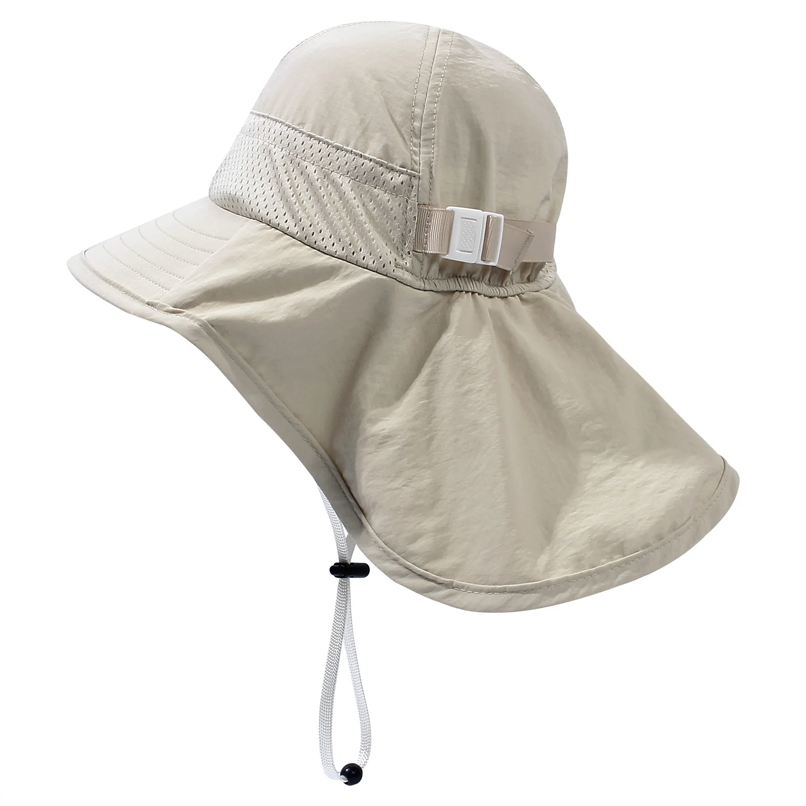 Verstellbare Fischermütze für Kinder, personalisierbar, für Frühling und Sommer, Baby, Sonnenschutz, Halsabdeckung, Mütze für Jungen und Mädchen, 2–6 Jahre, Strandkleidung – Detail 22