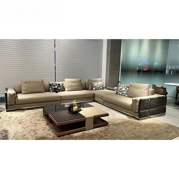 

#Supplier Villa Projects Italian Luxury Style Living Room Sofa Set Furniture