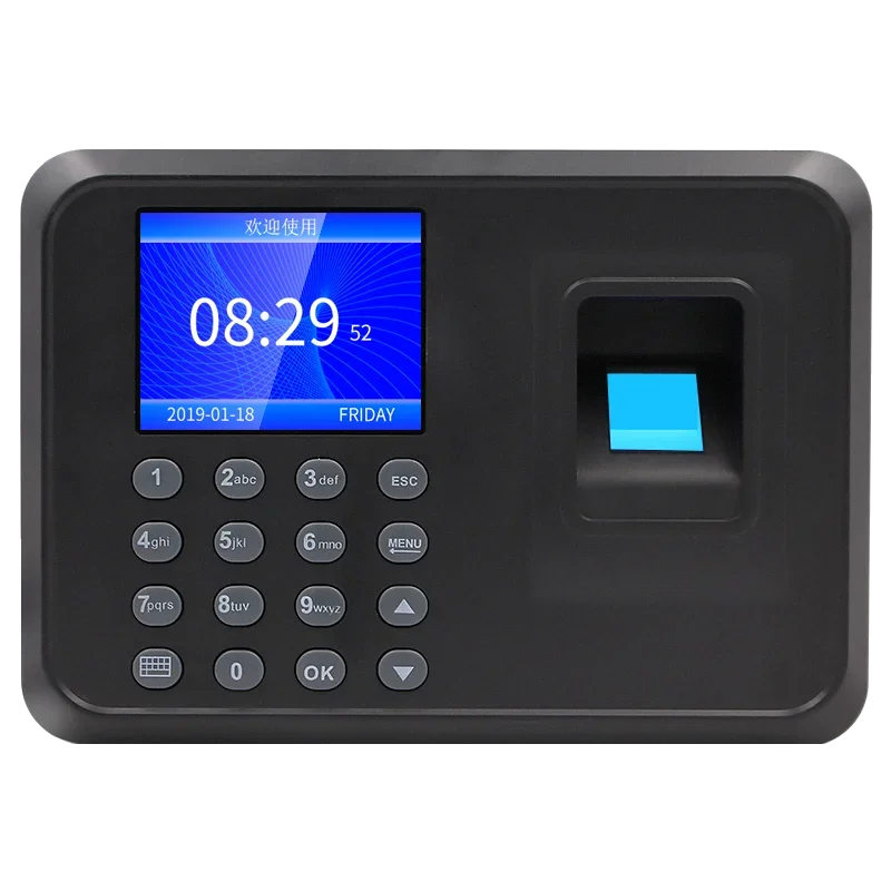 Intelligent Attendance Machine Fingerprint Password Recognition Mix Biometric Fingerprint Time Clock For Employees Time Clocks