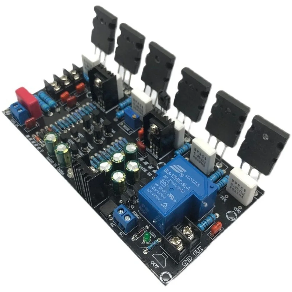 

Wide Voltage Range 300W Power Amp For DIY Projects Power Audio Board 450W Peak Output A1943 Transistor C5200 Transistor