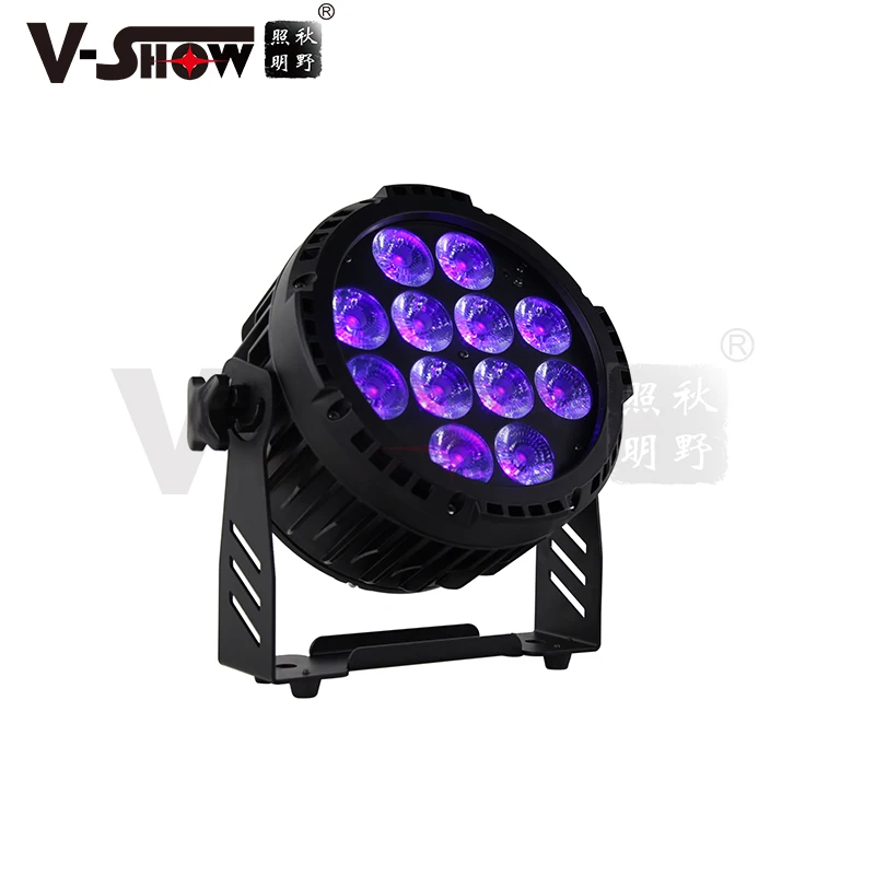 V-SHOW Outdoor Waterprof Battery Wireless WiFi Led Par 12x18 RGBWA+UV 6in1 Dj Uplight DMX Remote Control For Wedding Church