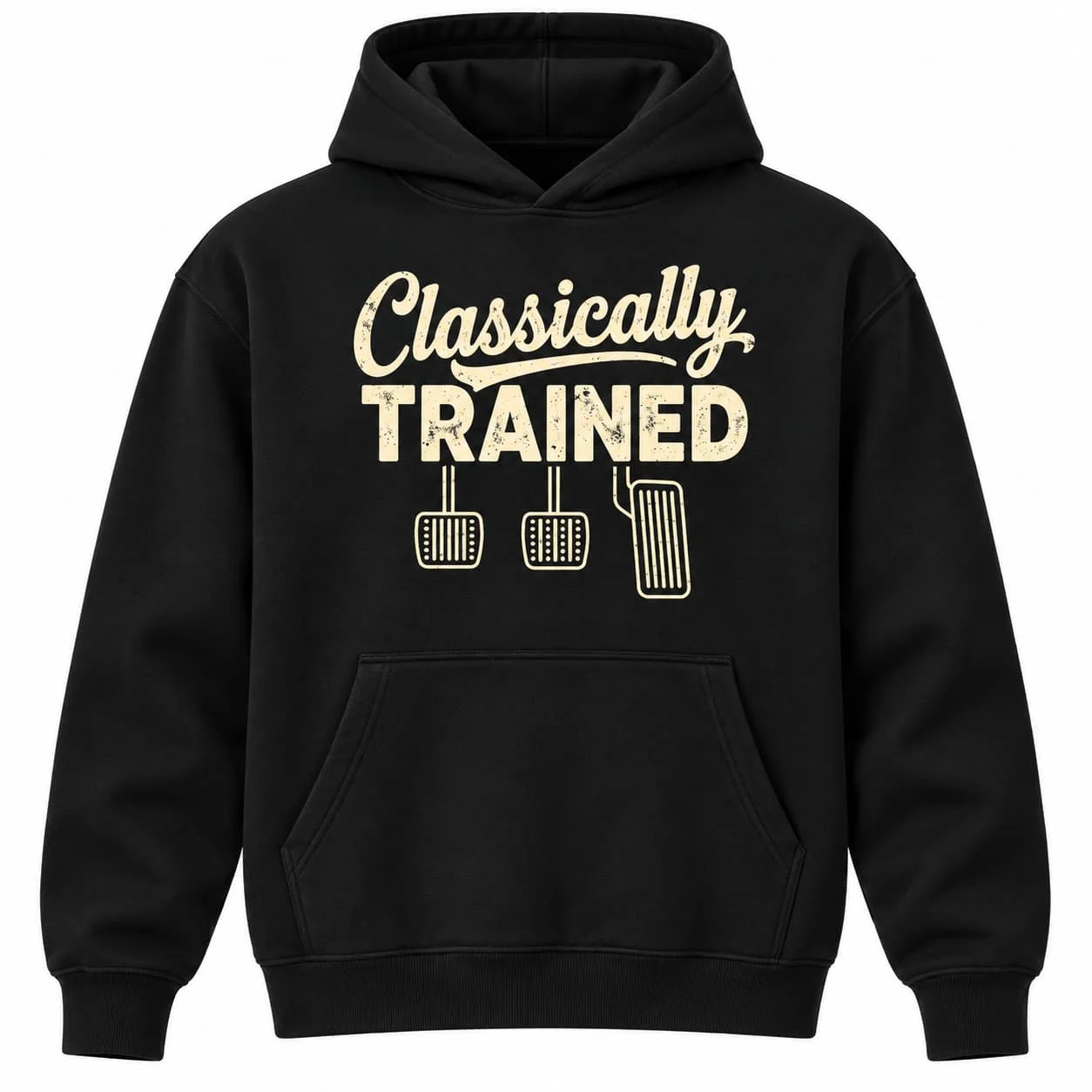 Manual Car Pedals Driving Humor Streetwear Autumn Winter Design Unisex Pullover Women Sweatshirt Boys Top Cotton Men's Hoodie