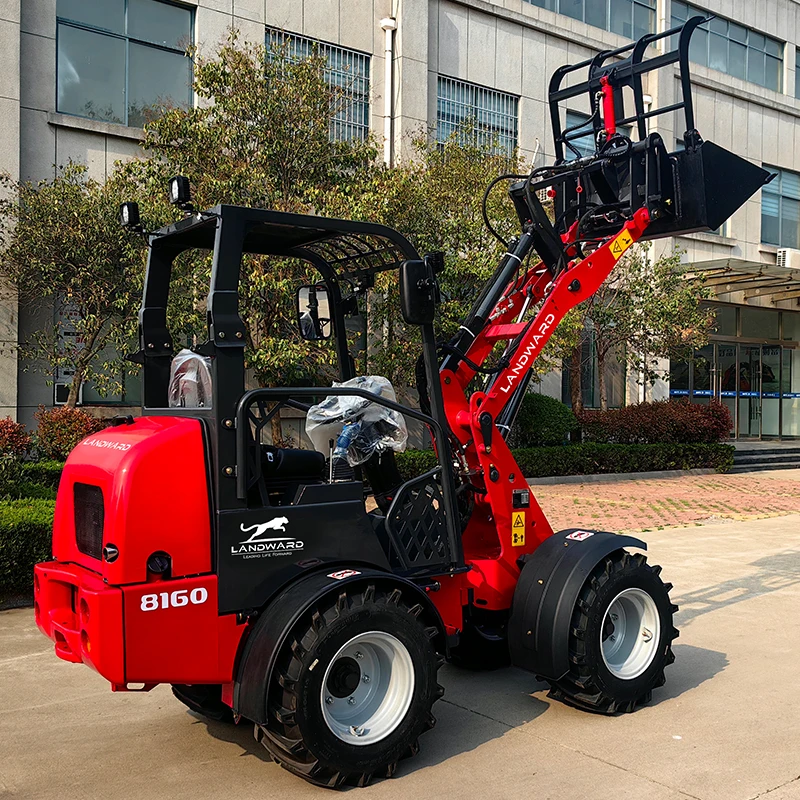 Europe Best-Selling New Design Agricultural Diesel Loader Price Wheel Front Loader Household Mini Loader Attachment Customized