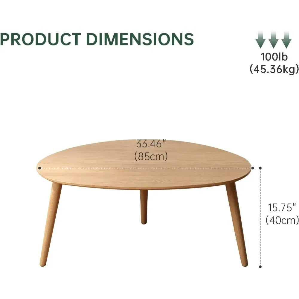 Simple Nordic Mid Century Modern Minimalist Center Coffee Table For Living Room