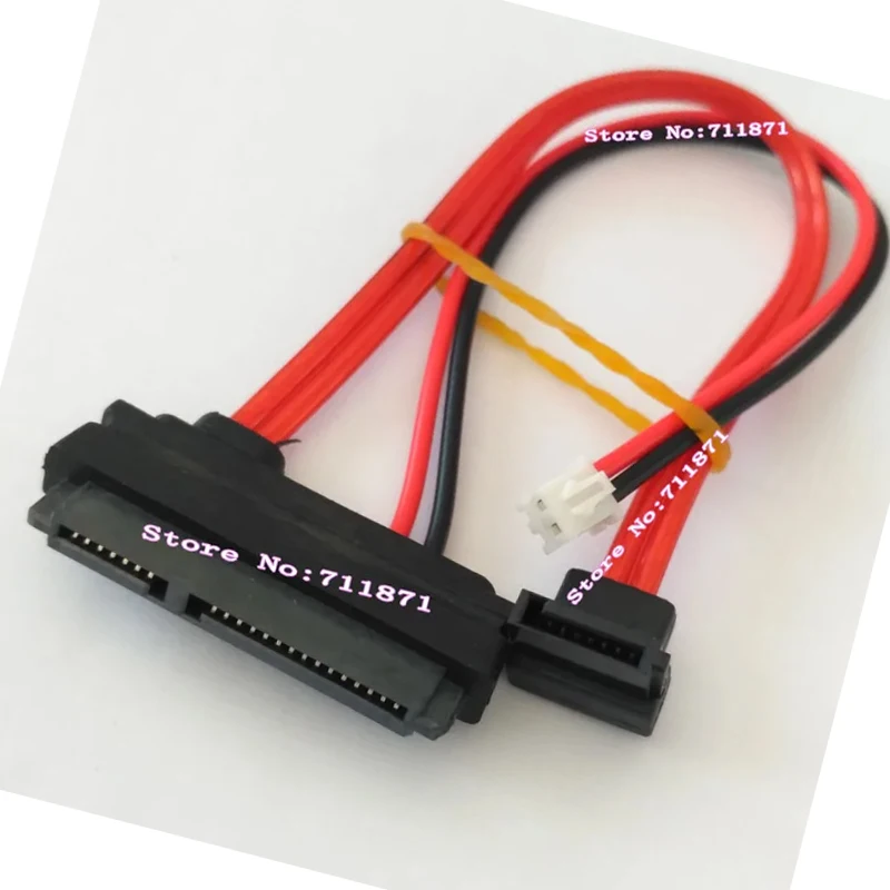 

2Pin Power 7Pin SATA HDD SSD Data Cable Line Mini PC M-ATX SATA Data Power Line cable 2P Power 7Pin SATA Data to 7+15 22Pin SATA