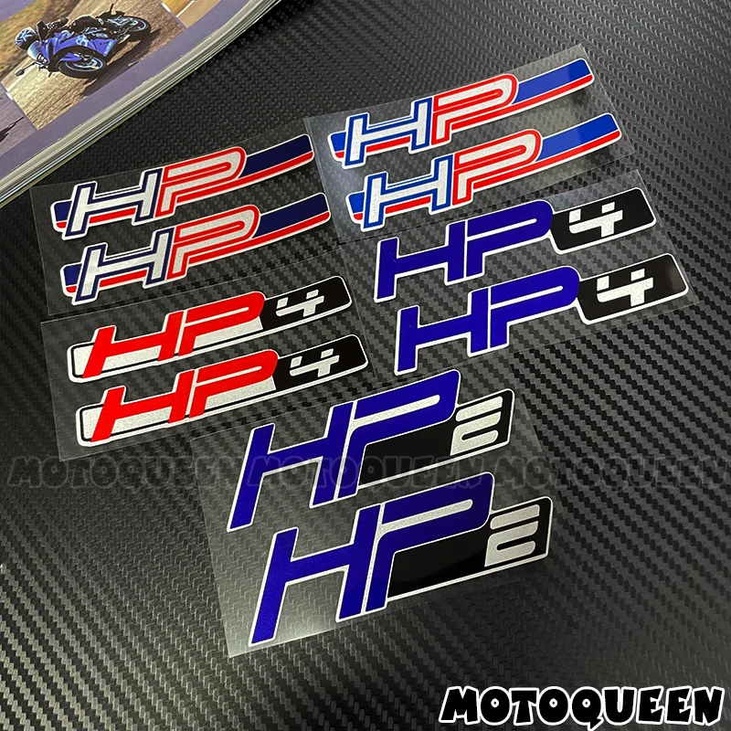 

For BMW HP HP2 HP4 R1250 GS 2X Motorcycle Fairing Helmet Body Tank Pad Side Emblem Logo Decoration Reflective Decals Stickers