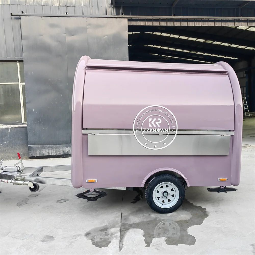

Street Fast Food Trailer Mobile Kitchen Coffee Kiosk Custom Pizza Snack Truck Concession Food Truck With Full Kitchen