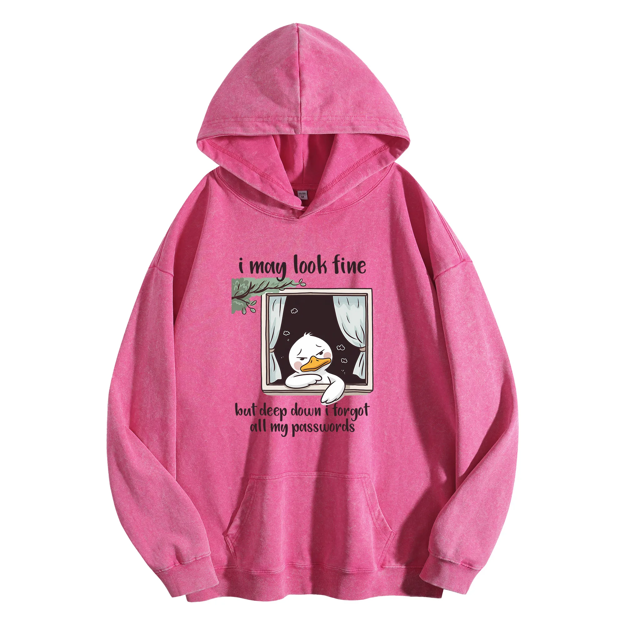 قد تبدو جيدة 400G خمر غسلها هوديي للجنسين المتضخم الشارع الشهير البلوز الخريف/الشتاء عيد الميلاد السنة الجديدة الطبعة