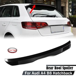 For Audi A4 B8 Hatchback 2008-2016 BMW 1 Series F20 F21 Spoiler ABS Plastic Car Tail Wing Decoration Rear Roof Lip Spoiler