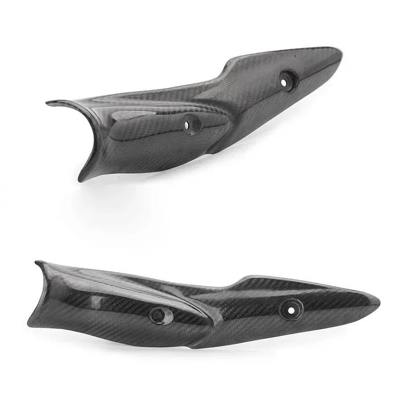 For Kawasaki Z900 Z900e Motorcycle Exhaust Mid Link Pipe Carbon Fiber Heat Shield Cover Guard Anti-Scalding Shell