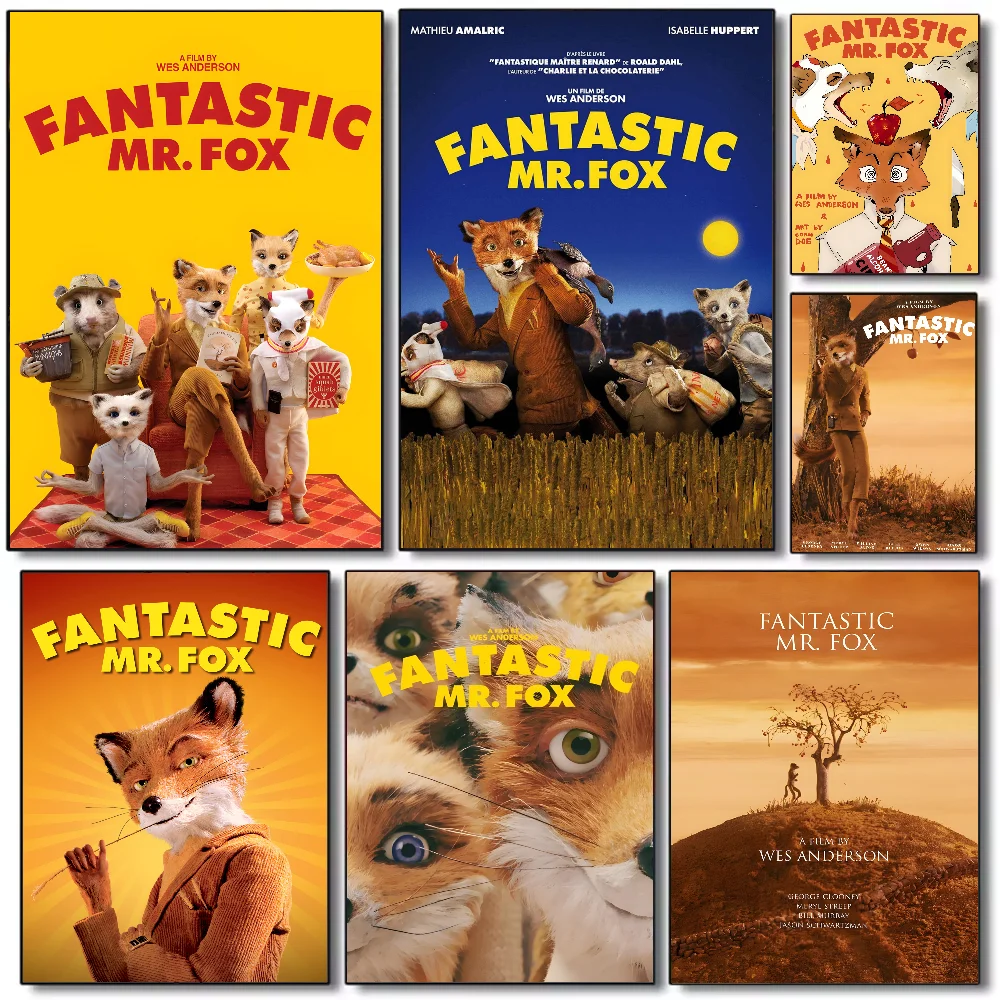 

Movie The Fantastic Mr.Fox Poster HD art sticky wall waterproof home living room bedroom bar aesthetic decoration