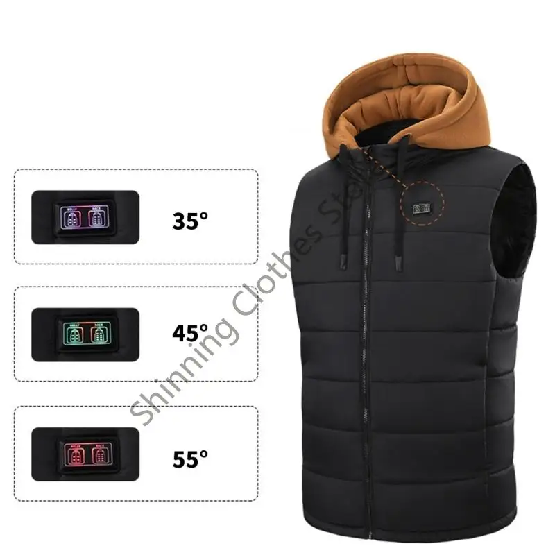 سترة حرارية M68A للرجال مع غطاء شتوي قابل للفصل وخفيف الوزن من البوليستر للاستخدام الخارجي في الطقس البارد #1
