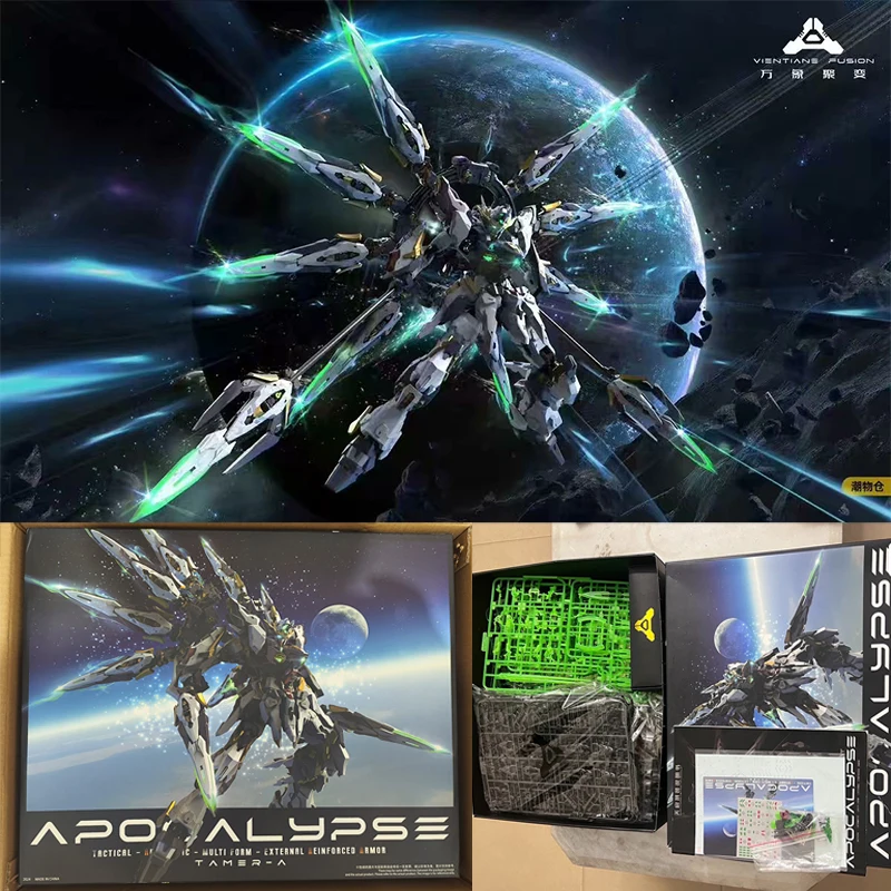En Stock, todo incluido, APOCALYPSE FULLSION BLANCO PHOENIX 1/100, modelo de ensamblaje de esqueleto, modelo Mecha, paquete de accesorios de juguetes