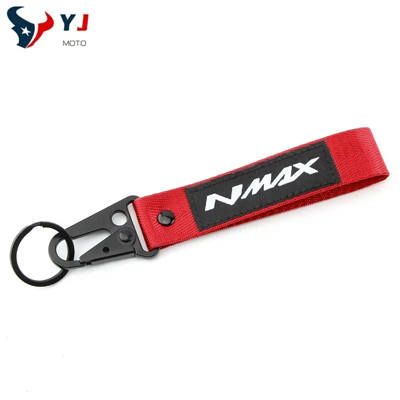 FOR YAMAHA NMAX N-Max 125 155 NMAX125 Nmax155 Scooter Accessories Tyre Valve Cover Cap&Motorcycle Embroidery Key Chain Keychain