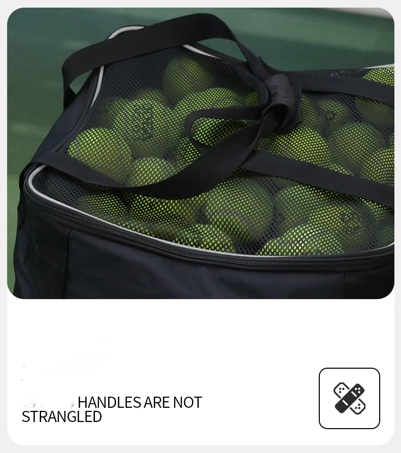 Bolsa de tenis ODEA, bolsa de barril de tenis portátil plegable de tela, 80 Uds., 160 Uds., bolsa de almacenamiento portátil para exteriores, bolsa de cubo impermeable