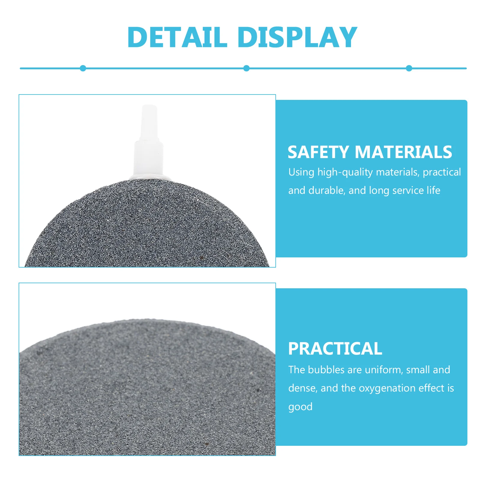 

4Pcs Fish Tank Air Stone Bubbler Aquarium Oxygen Diffuser High Durability Aeration Stone for Hydroponics Circulation System