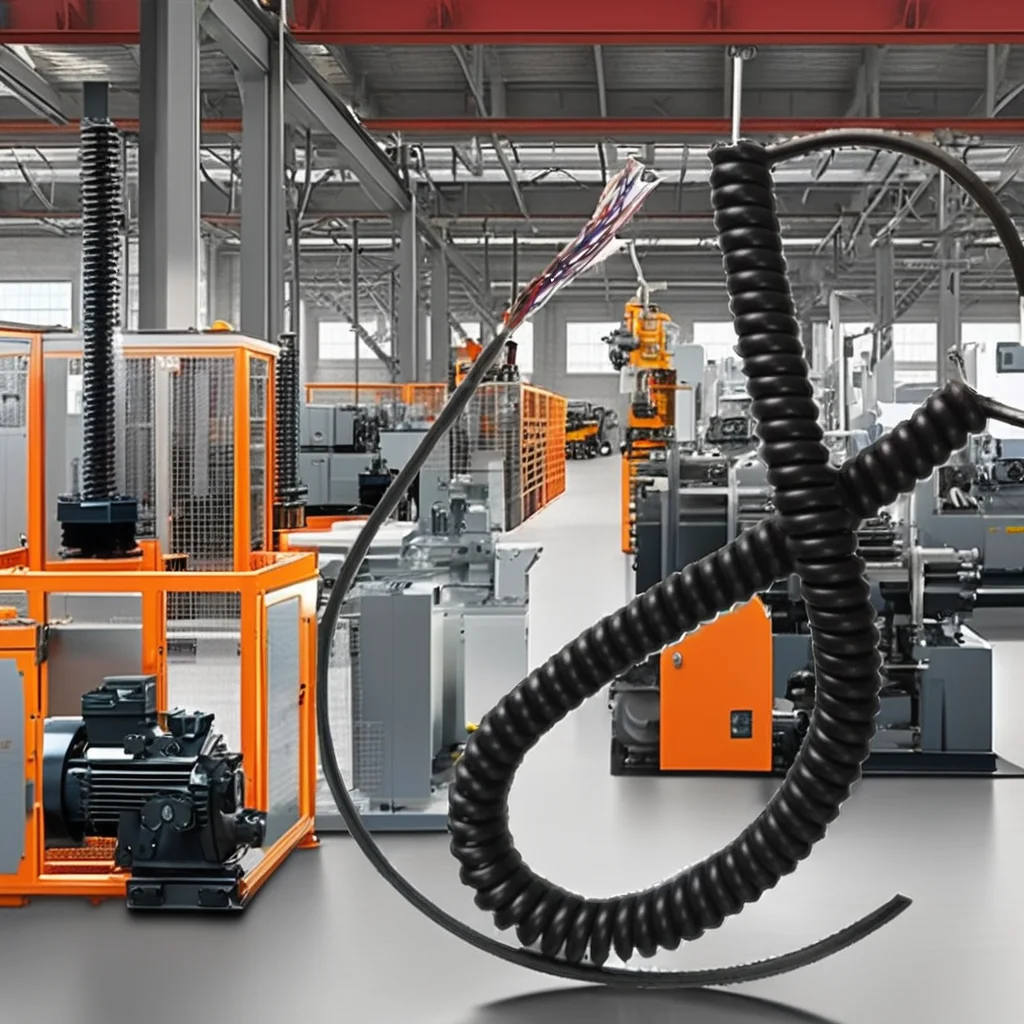 12 noyaux 14 noyaux 3 mètres CNC MPG bobine câble en spirale câble conducteur en aluminium plaqué cuivre