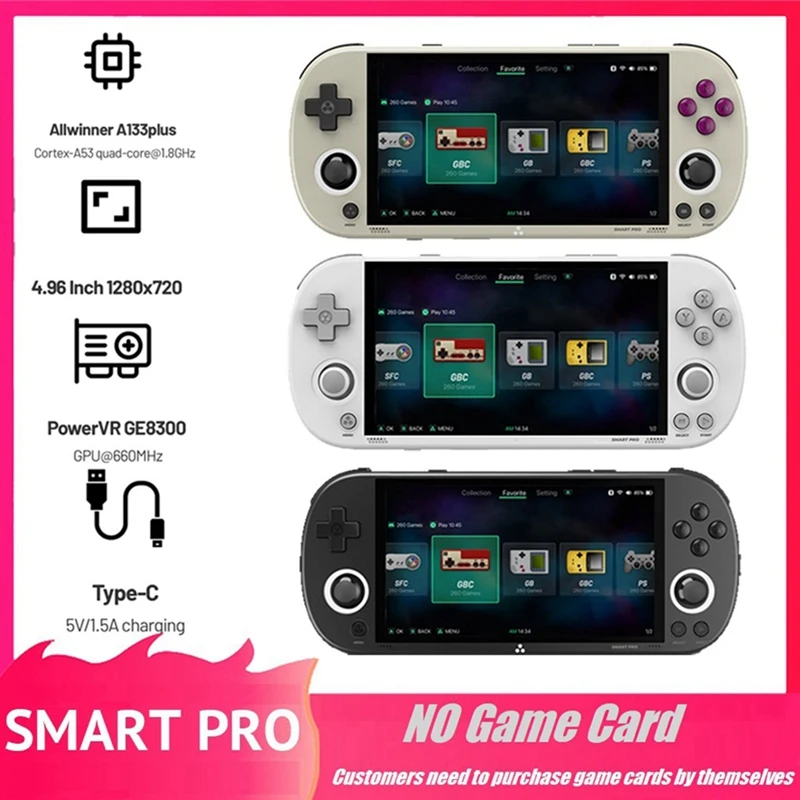 

For Trimui Smart Pro Game Console Open Source Linux Retro Video Game Console Supports For GBC GB SFC Multiple Emulators