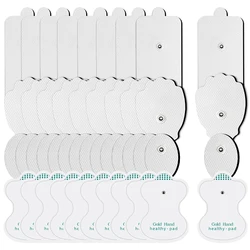 Eletrodo Pads Massagem Estimulador Muscular Patches, Fisioterapia Dezenas Máquina, Gel Condutor, Pulso Terapêutico, Transporte Da Gota, 30Pcs