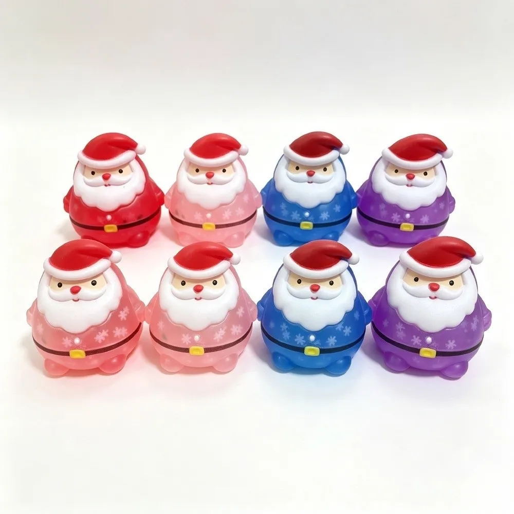Cute Santa Slow Rising Squishy Slow Rebound Snowflake Outfit Santa Claus Squishy Sensory Soft Pinch Fidget Stress