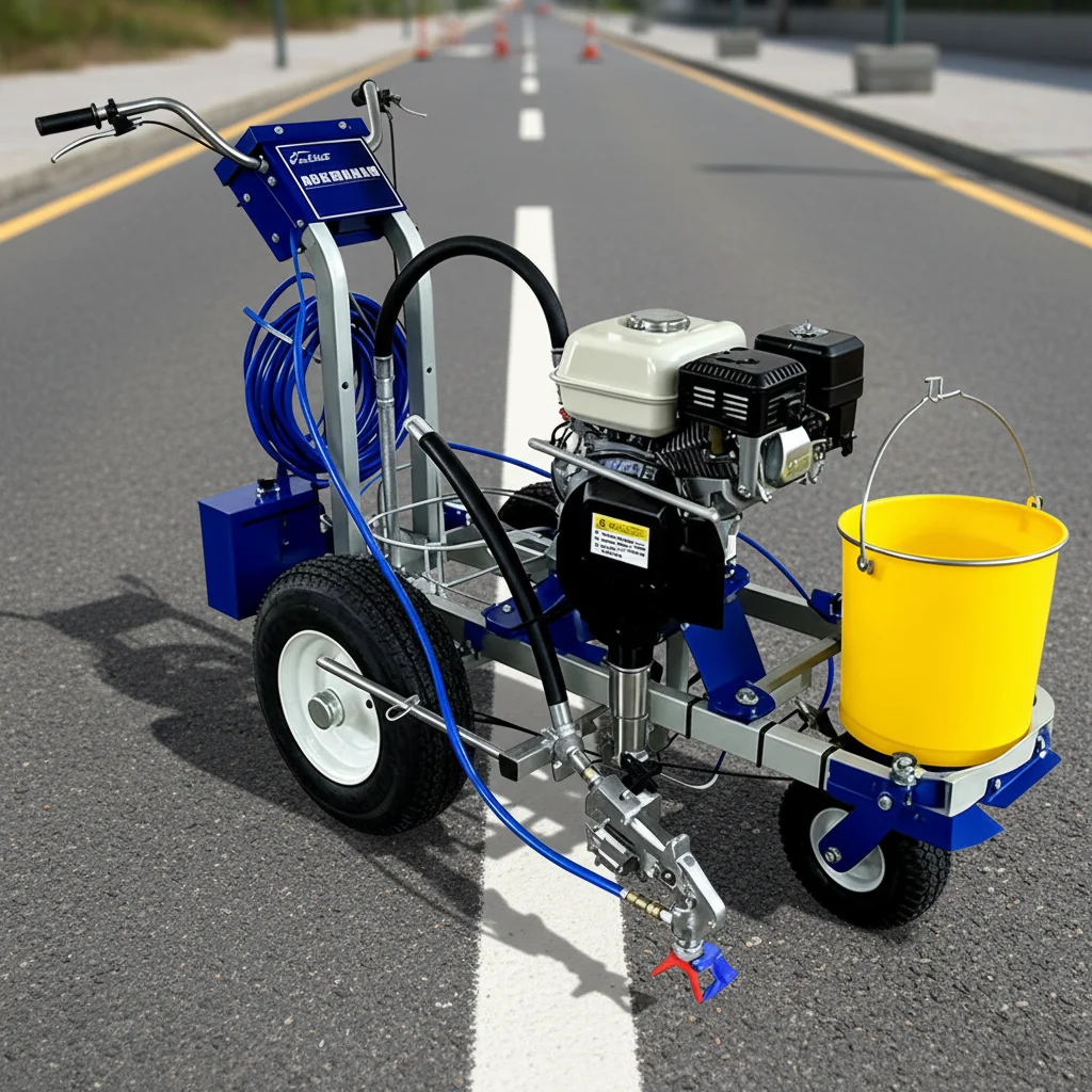 Image 3: Machine de marquage routier à peinture froide de haute qualité pour le marquage des lignes de parking