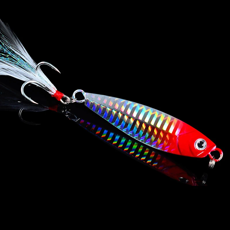

PROBEROS 1pcs Metal Cast Jig Spoon 7/10/15/20/30g Shore Casting Jigging Fish Sea Bass Fishing Lure Artificial Bait Tackle