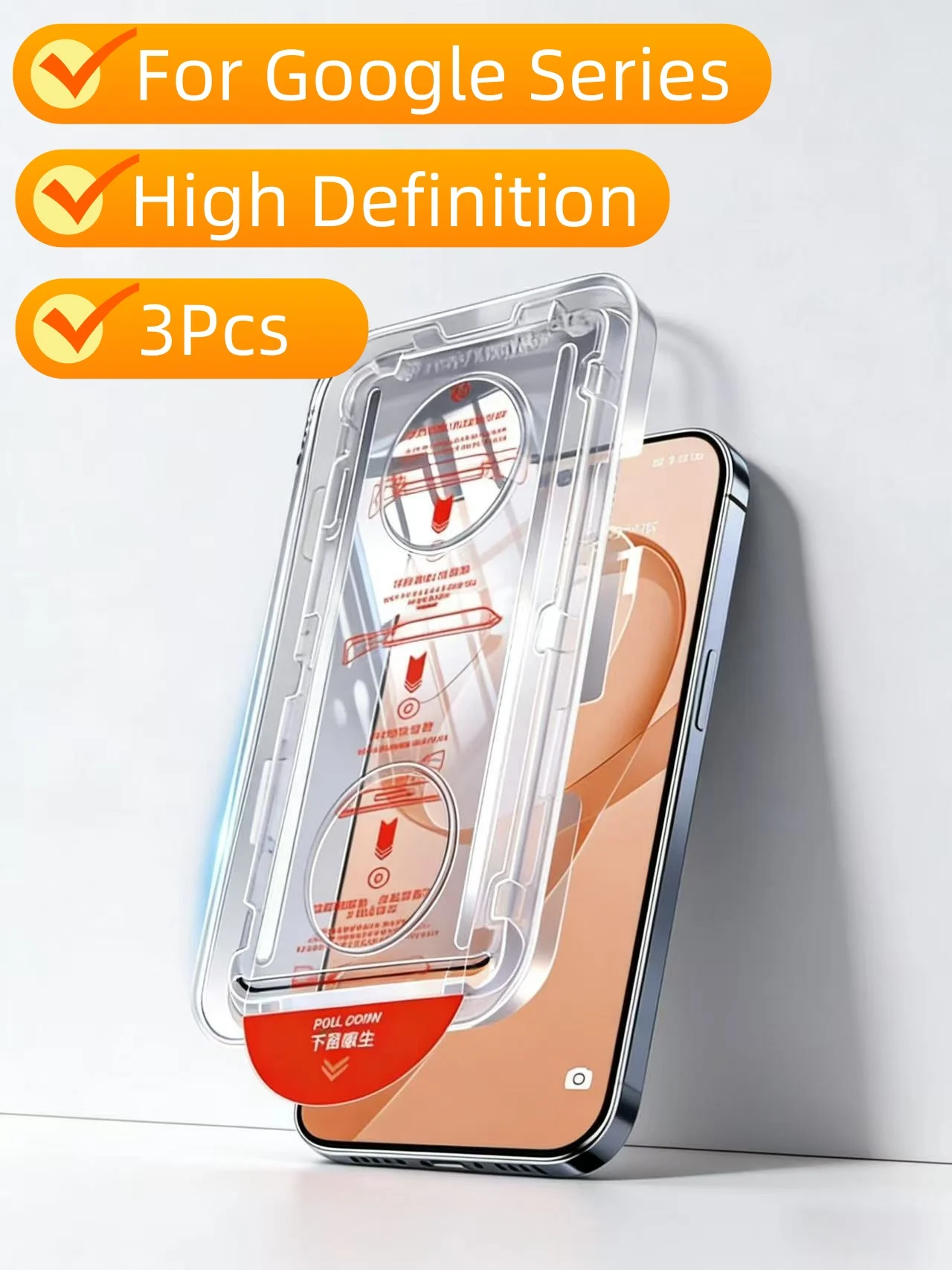 

HD Tempered Glass Screen Protector for Google Pixel 6A, 6, 7, 8, 9, 10A Series, 3 Pack