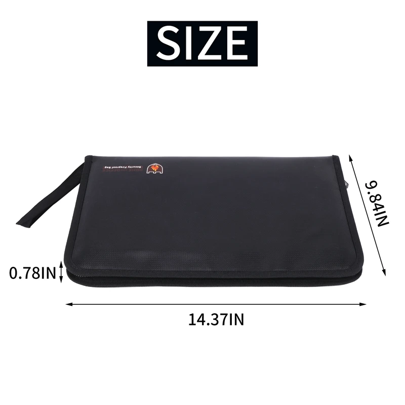 Organizer Folder tahan air tahan api, Folder File ukuran huruf tahan air, tas dokumen uang, pengatur penyimpanan tagihan