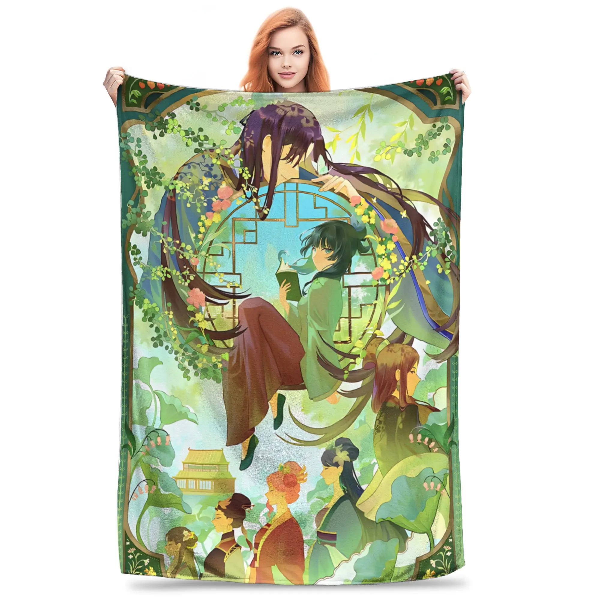 1PC home Cutecore Room Decor The Apothecary MAOMAO Blanket Throw Blanket  Novelty Warm Blanket All Season