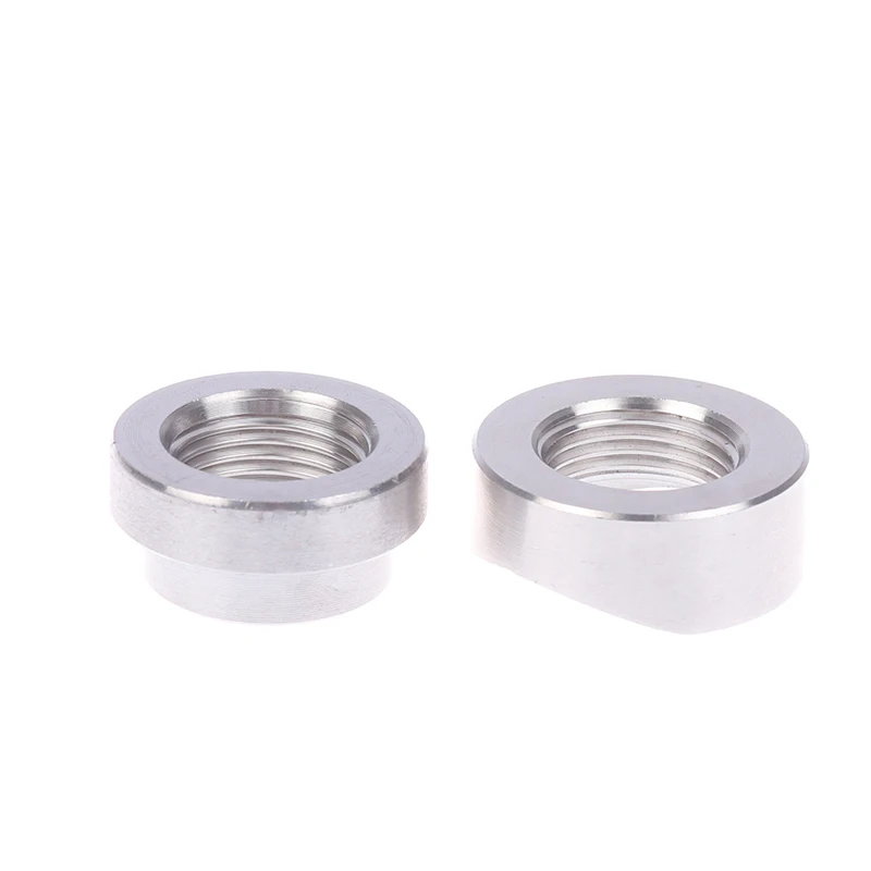 M18X1.5 Oxygen Sensor Stainless Steels Bung Plug Nut Stepped Mounting Cap Kit Plug Nut Plug Wideband Nut Fitting Weld Bungs