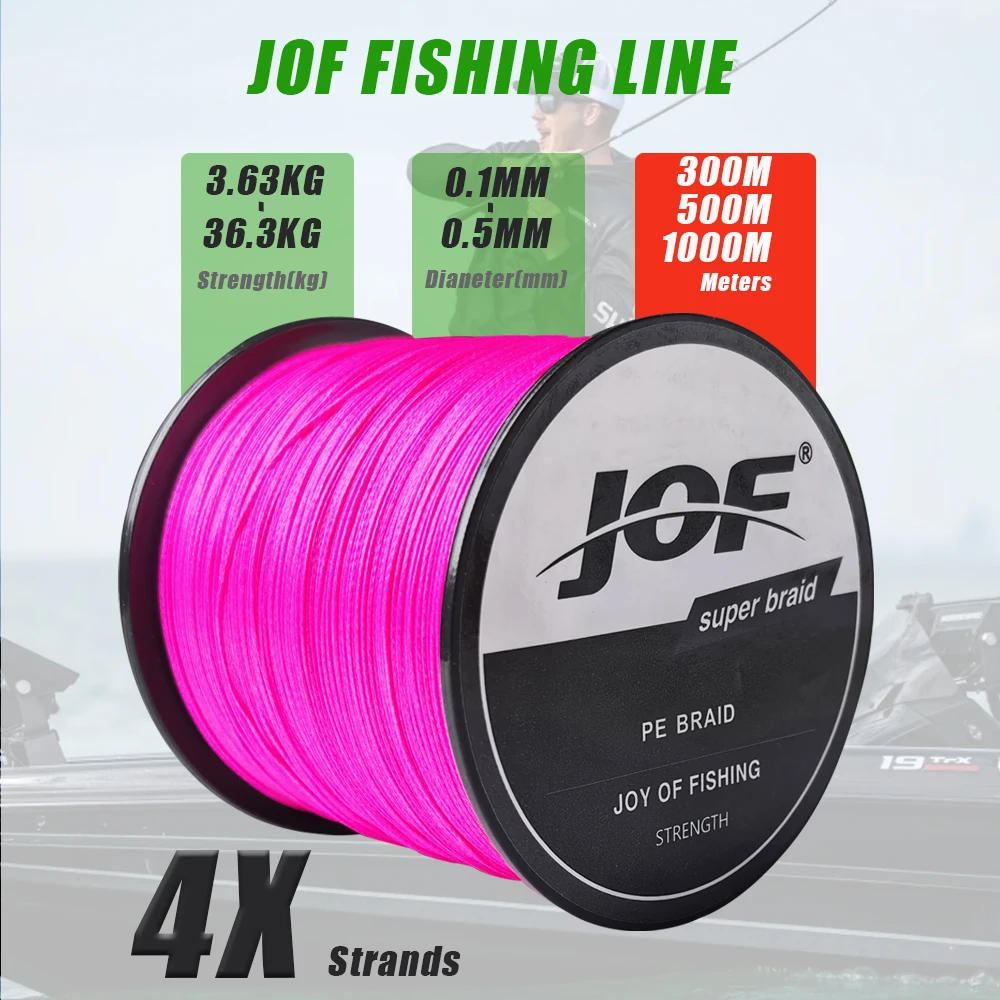 Fishing Equipment Bundle - JOF X4 Geflochtene Angelschnur 4 Stränge