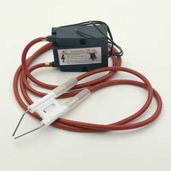 High Voltage Transformer 15kv Continuous Ignition Coil Ceramic Ignition Electrode Spark Plug for Waste Oil Burner Igniter