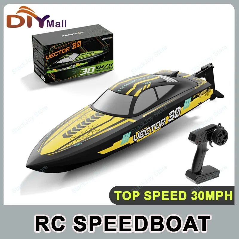 

Remote Control Speedboat 2.4G Racing High Speed Boat High Horsepower Waterproof Model Children Toys for Children Birthday Gifts
