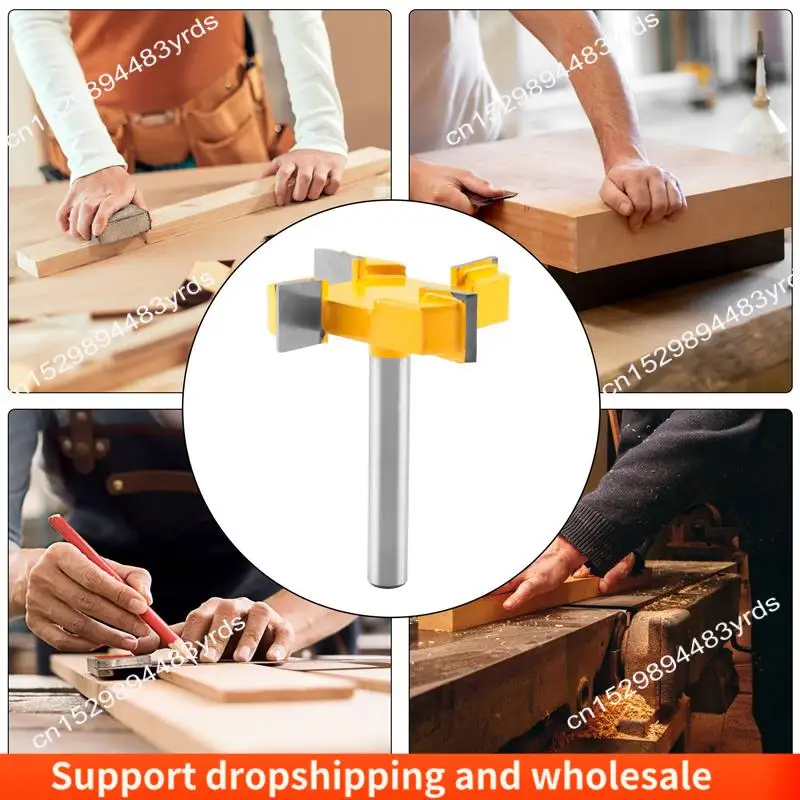 

AA86 8Mm Shank Spoilboard Surfacing Router Bit, Surface Router Bit, 4 Flute Face Mill, Milling Router Bit, Router Bit
