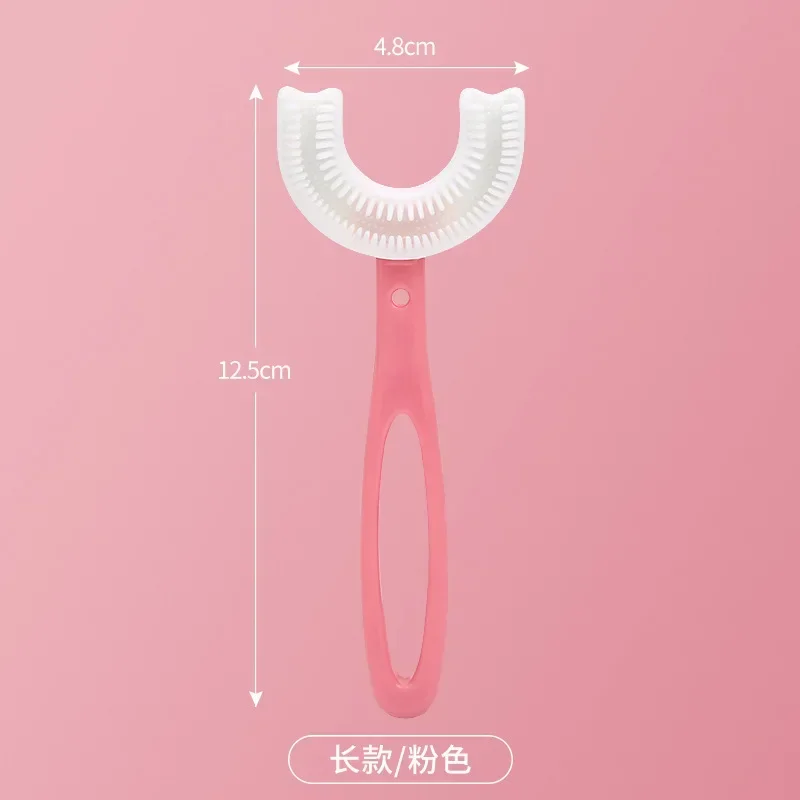 Toothbrush Children 360 Degree U-shaped Child Toothbrush Teethers Brush Silicone Kids Teeth Oral Care Cleaning