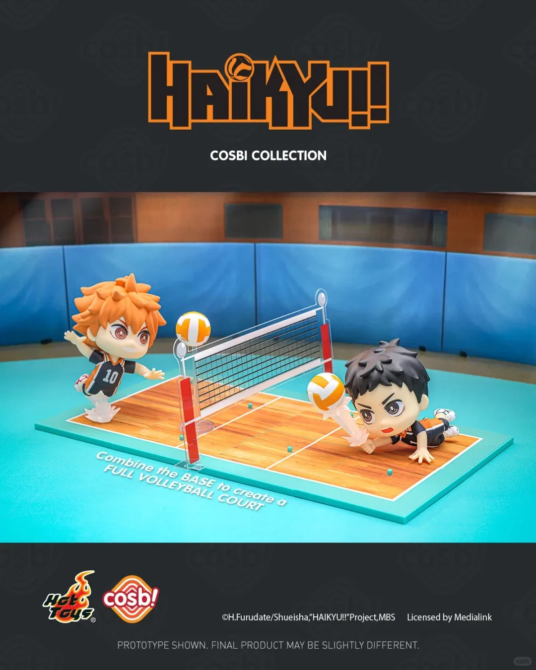 

New Genuine Arrival Hot Toys Haikyuu! Blind Box - Shoyo Hinata Badge & Mini Figure Trendy Collectible Decoration Toy Gift