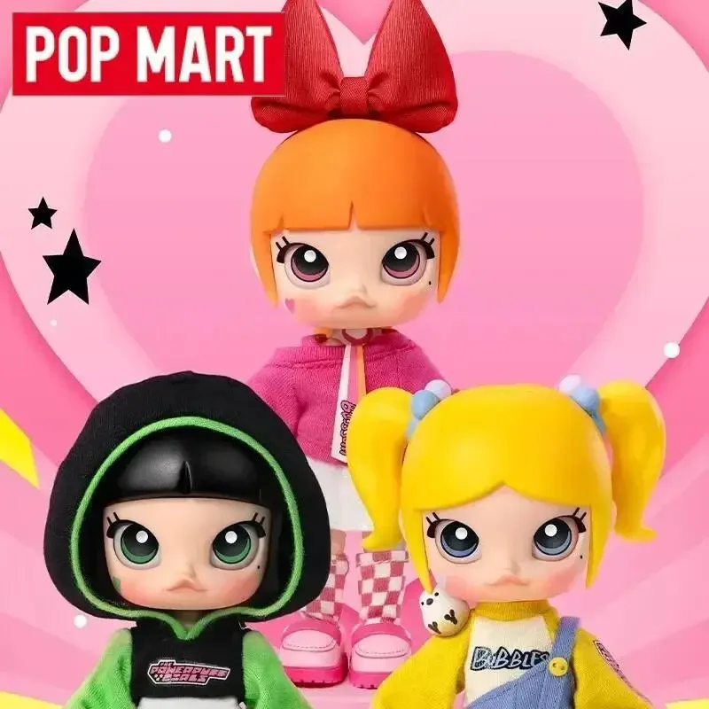 

POP MART Molly X The Powerpuff Girls Series Anime Action Figure BJD Original Toys Dolls Blind Box Guess Bag Figurines Decoration