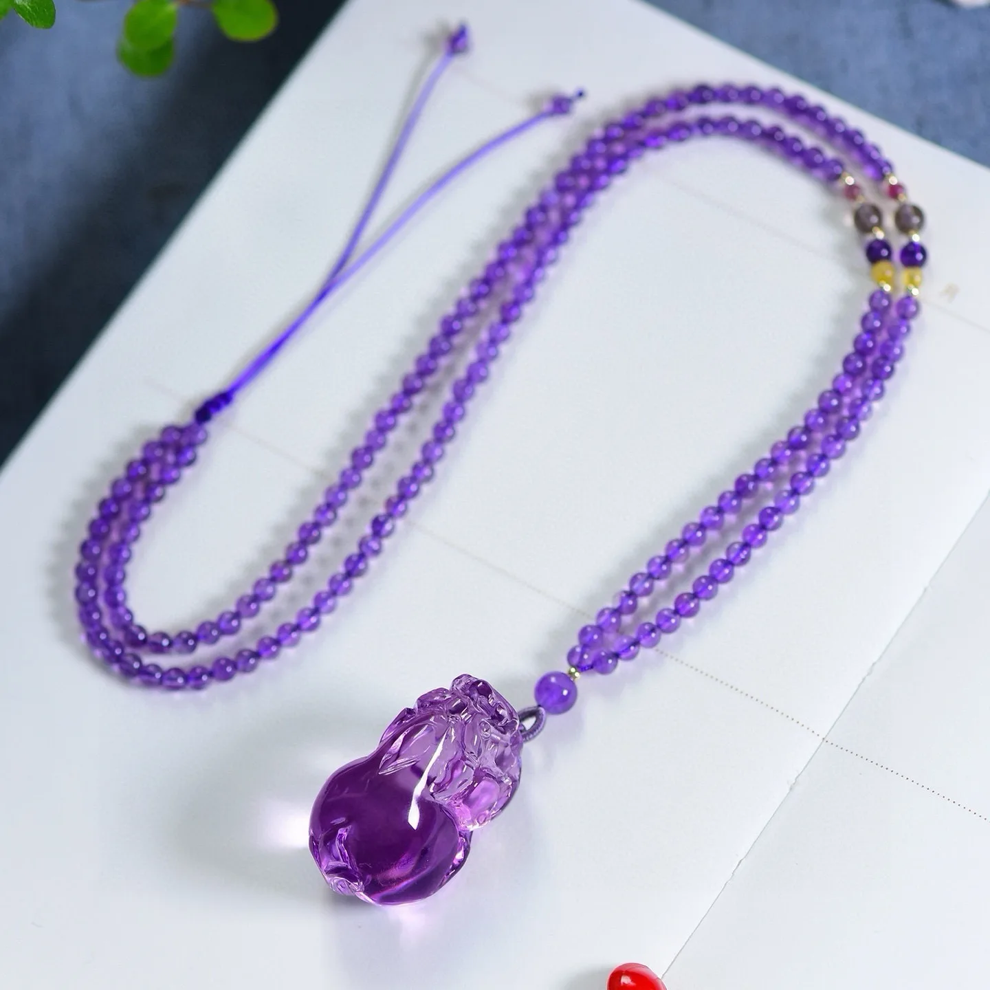 Natural Purple Amethyst Quartz Pendant 32.4*19.2*19.4mm Pi Xiu Clear Amethyst Jewelry Beads Women Men Necklace Brazil AAAAAA view 4