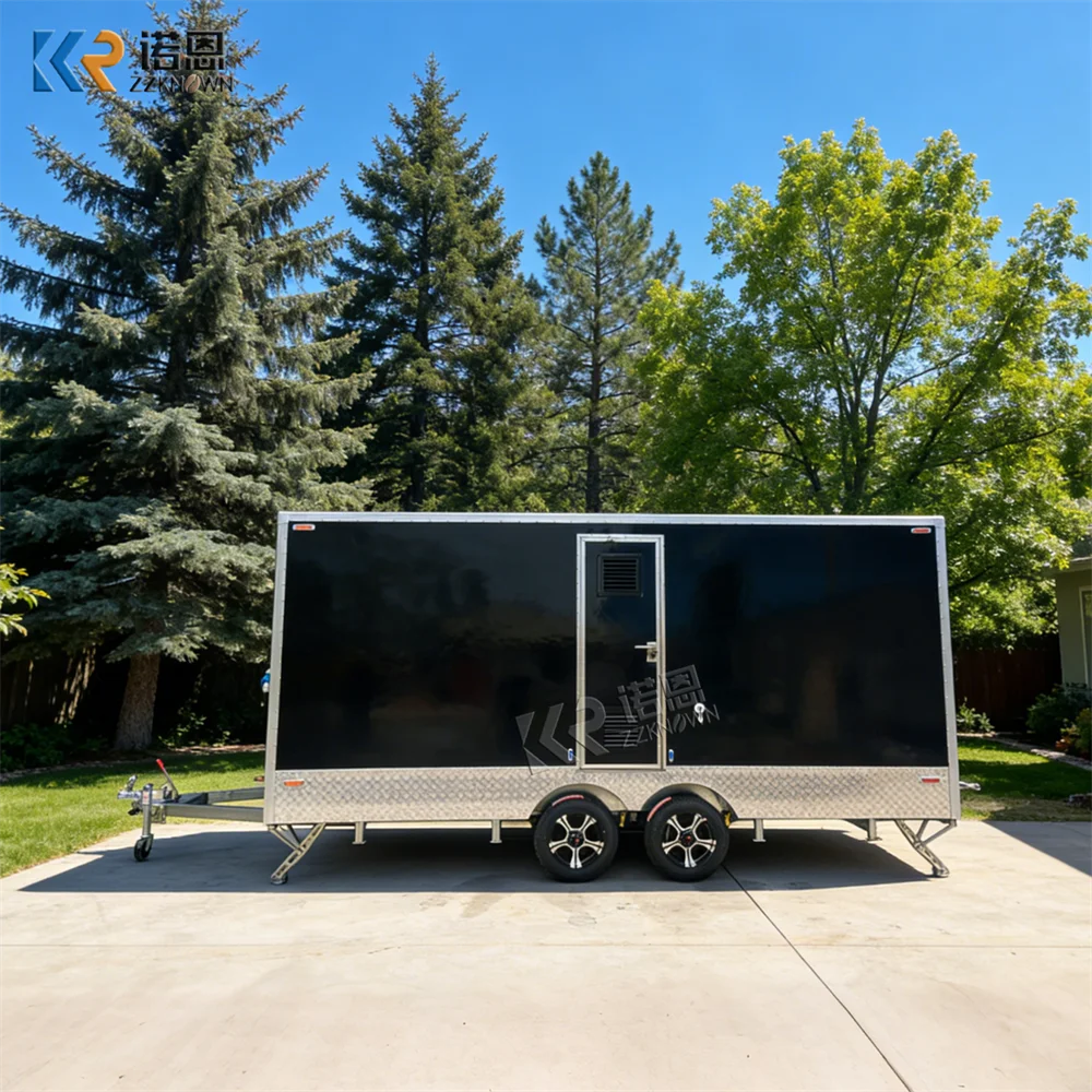 Baño Portátil Prefabricado de Lujo para Exteriores a Bajo Precio, Remolque de Baño Comercial, Remolque de Inodoro Portátil