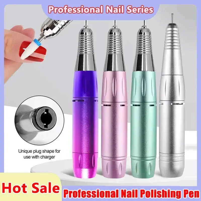 

Electric DC Nail Drill Pen Handle File Polish Grind Machine Handpiece Manicure Pedicure Tool for Nails Drill Machine Accessories