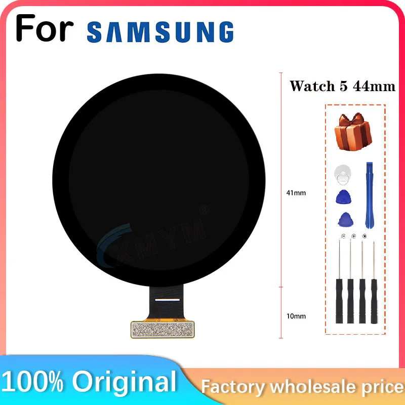 For 1.4 inch AMOLED SAMSUNG Galaxy Watch5 SM-R910 SM-R915 44mm Bluetooth version smartwatch LCD display screen replace repair