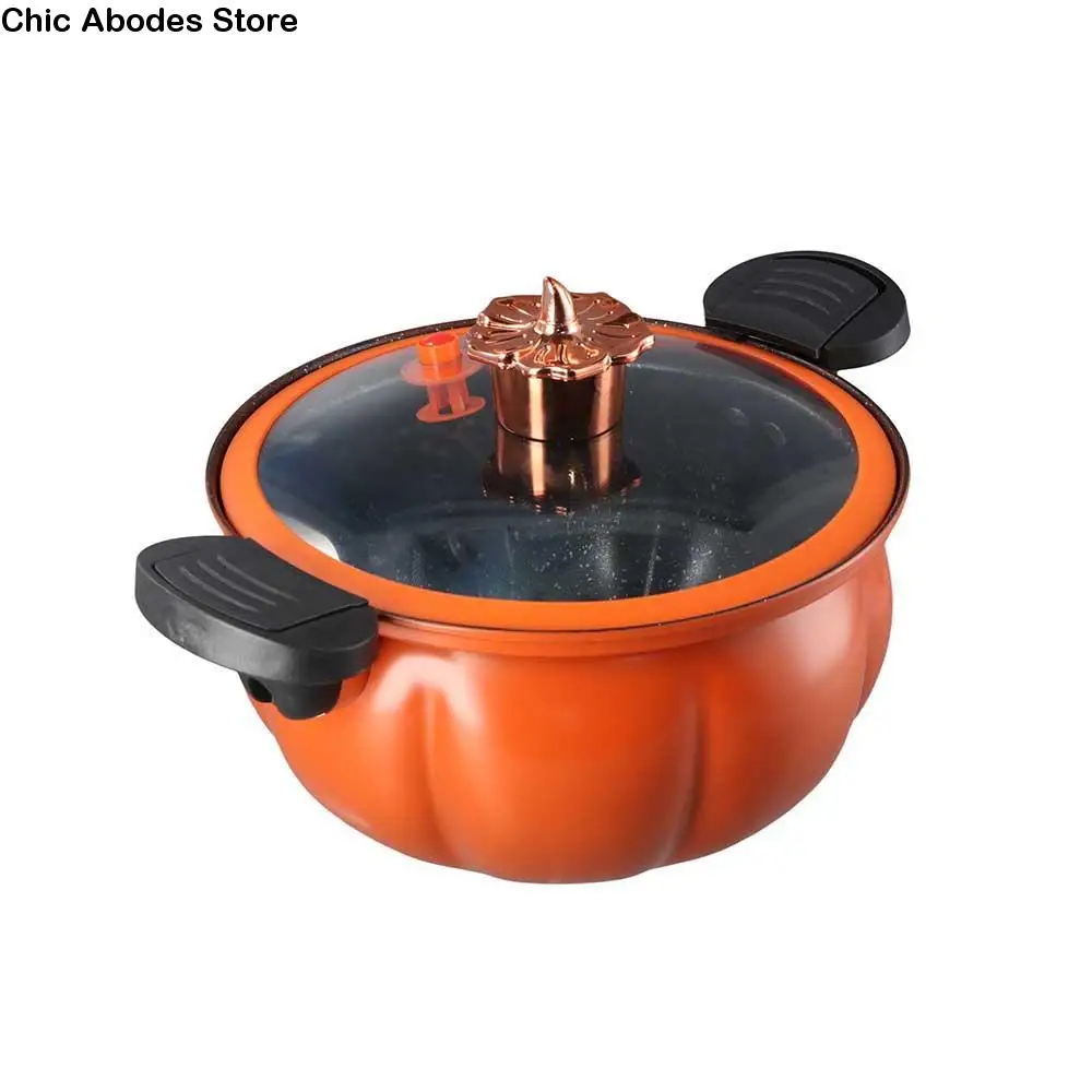 

Эмалированная кастрюля, изысканная железная кастрюля для супа с тыквой, антипригарная кастрюля 5/8 л, кастрюля с микродавлением тыквы, большая емкость, универсальная кухня