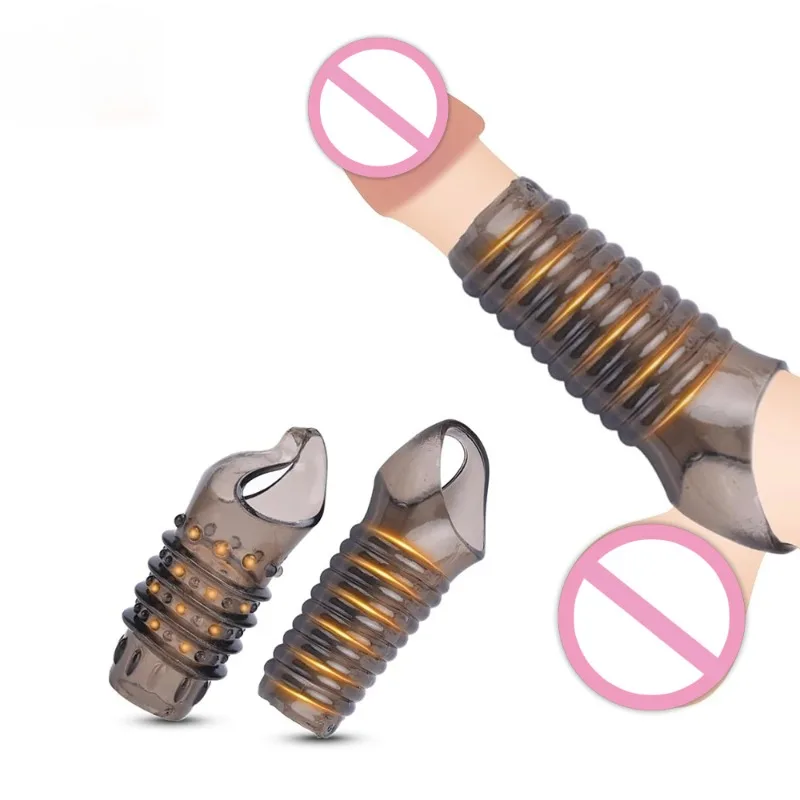 Силиконовое-кольцо-для-пениса-рукав-для-пениса-кольцо-для-задержки-эякуляции-увеличение-члена-секс-игрушка-для-мужчин-секс-игрушки-для-геев-удлинитель-пениса