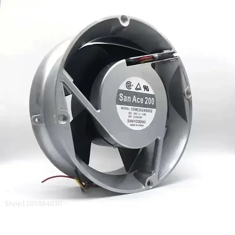 LY 109E2024S002 DC 24V 1.9A 200*70MM 20cm 200mm 4 lines Round Server Inverter Converter Cooling Fan