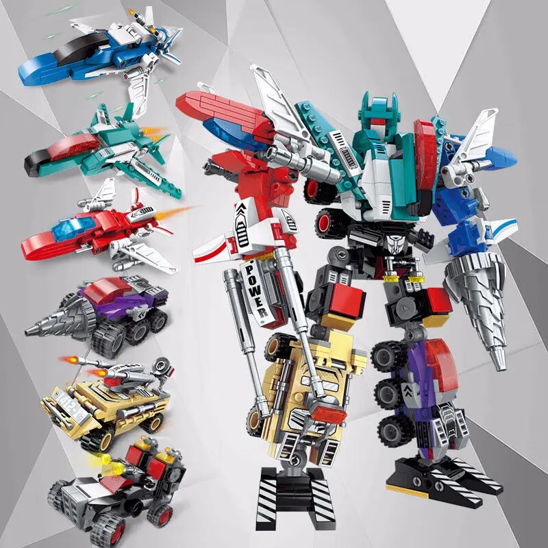 

Transformation Robot Building Block DIY 6in1 Toys Set God of War Anime Figure Children's Birthday Surprises-kids,boyfriend Gifts