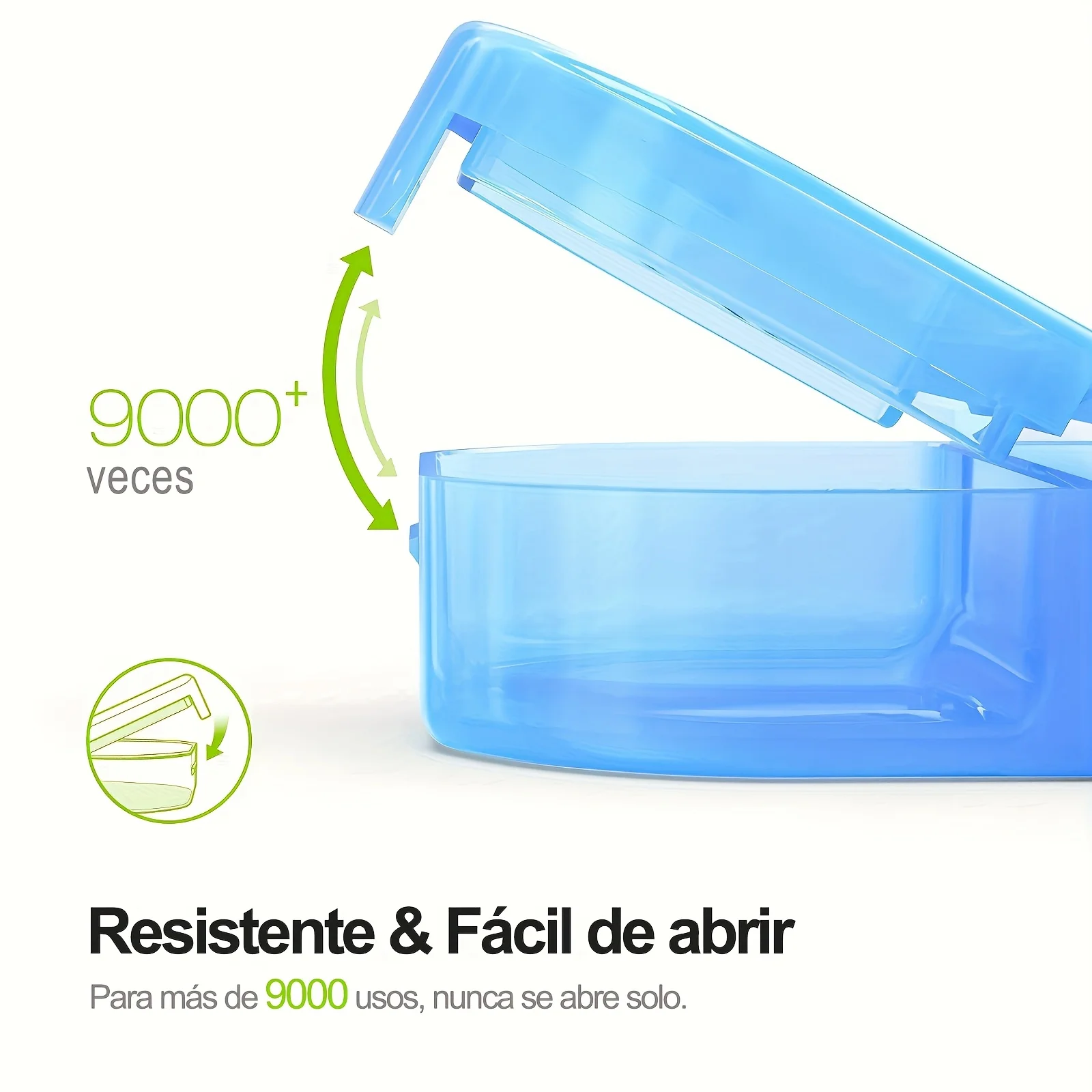 [الطباعة الإسبانية] صندوق حبوب/كمبيوتر لوحي لمدة 7 أيام مع حجرتين، صندوق دواء مفيد ومقاوم للرطوبة