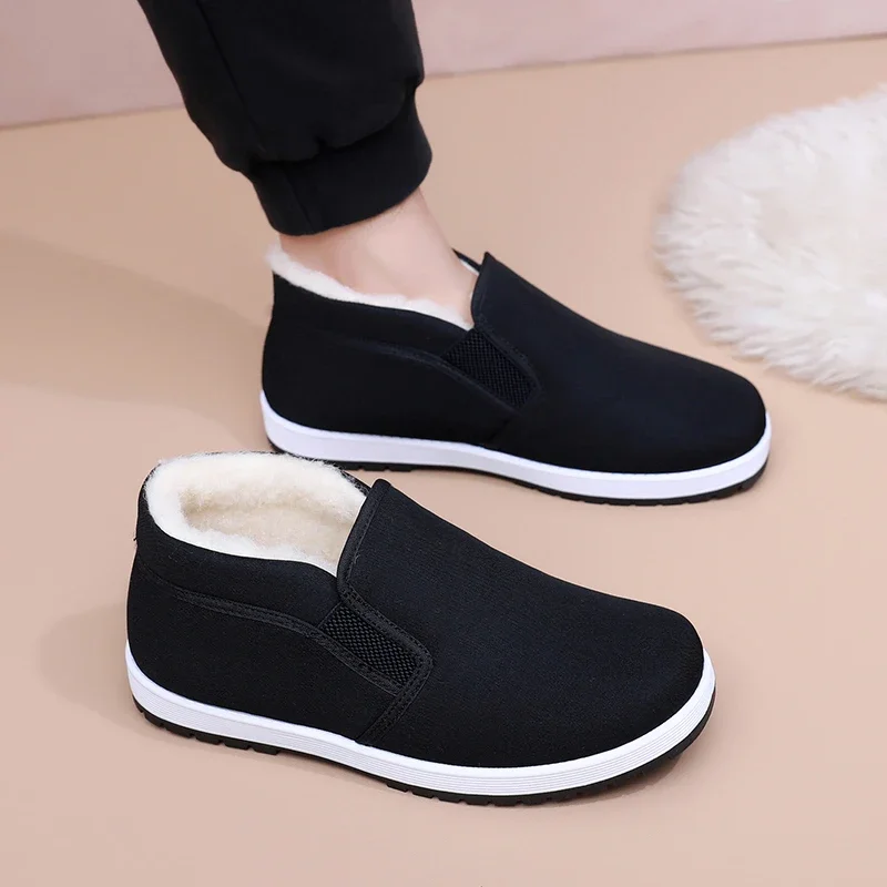 남성 신발, 남성 캐주얼 신발, 겨울 플리스 면화 신발, 원풋 남성 면화 신발, 저렴한 신발 클리어런스 무료