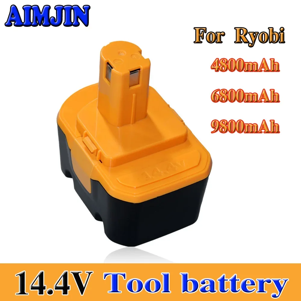 

14.4V Ni-MH 9800mAh Replacement Battery Compatible with Ryobi R10521 RY6201 RY6202 130224010 130224011 Cordless Power Tools