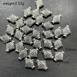 3-color Tibetan Silver Bronze Red Copper Perforated Gasket Make Needle Thread Jewelry Bracelet Necklace Connector Accessories